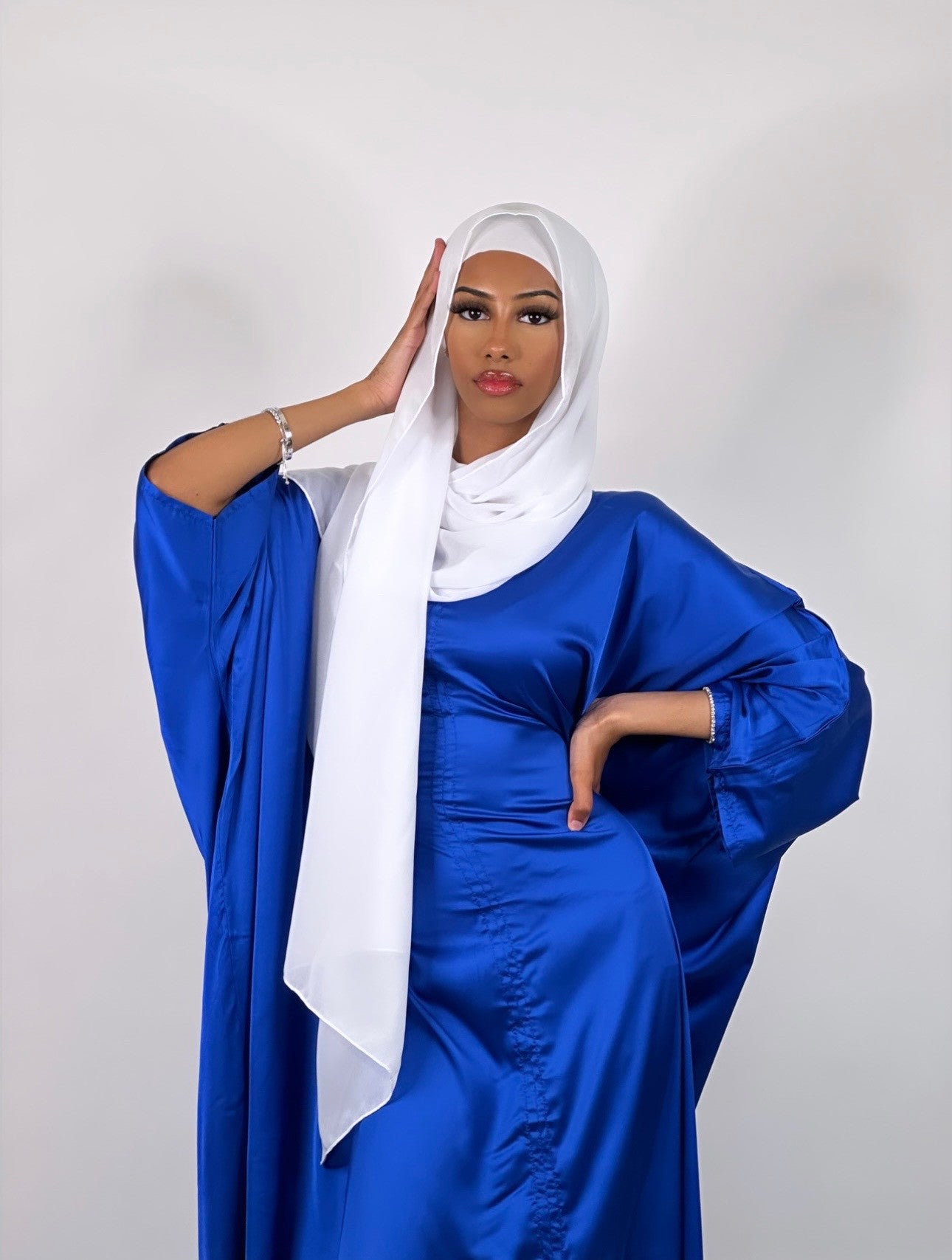 Royal blue abaya shops dress