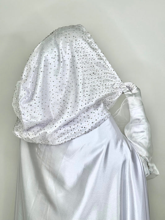 Aroosa diamontê Bridal cover up cape