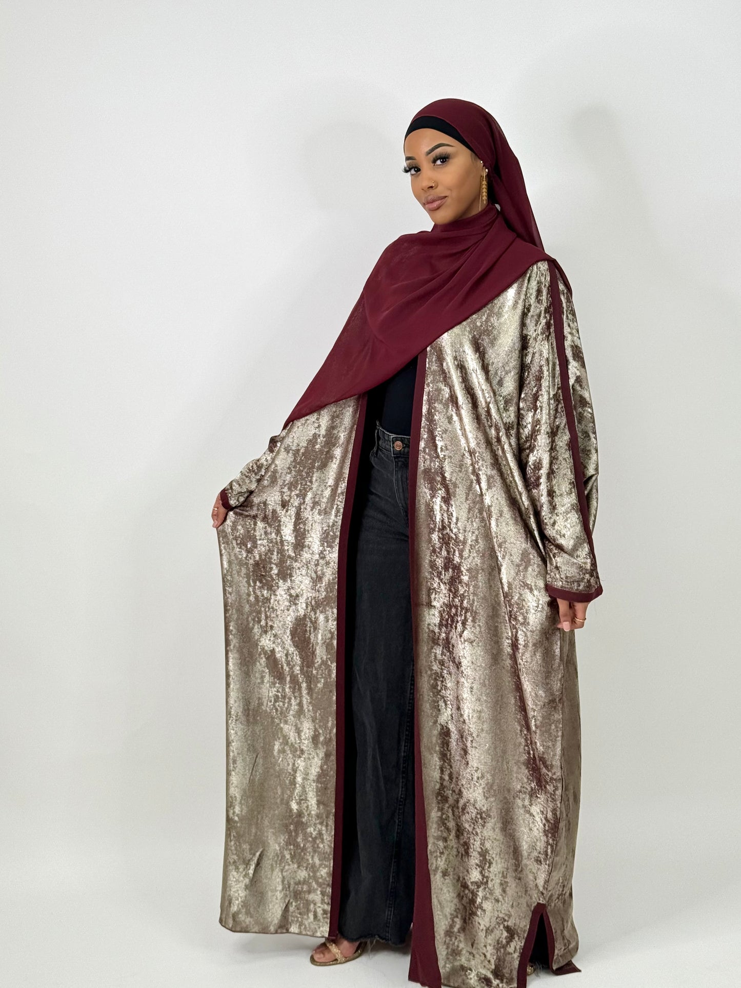 Classic Maroon Abaya