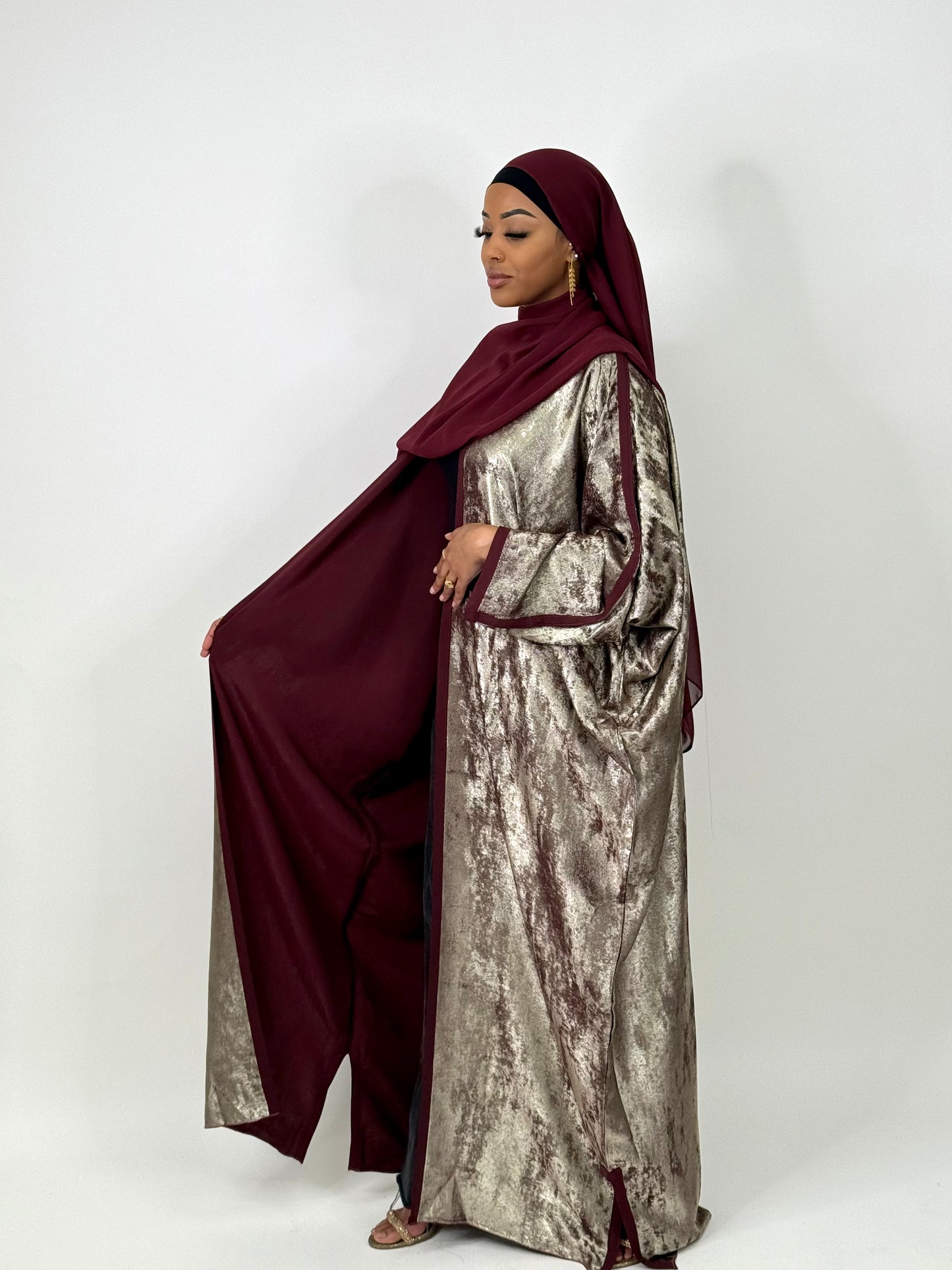 Classic Maroon Abaya