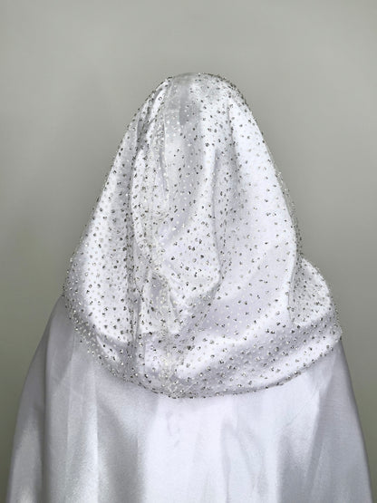 Aroosa diamontê Bridal cover up cape