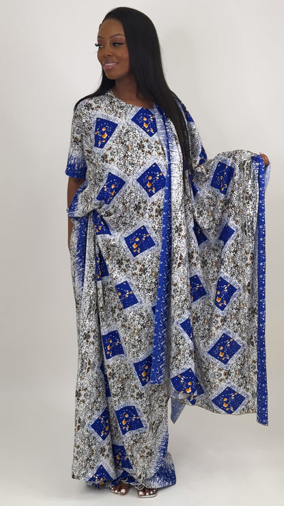 Chic Blue Baati Set