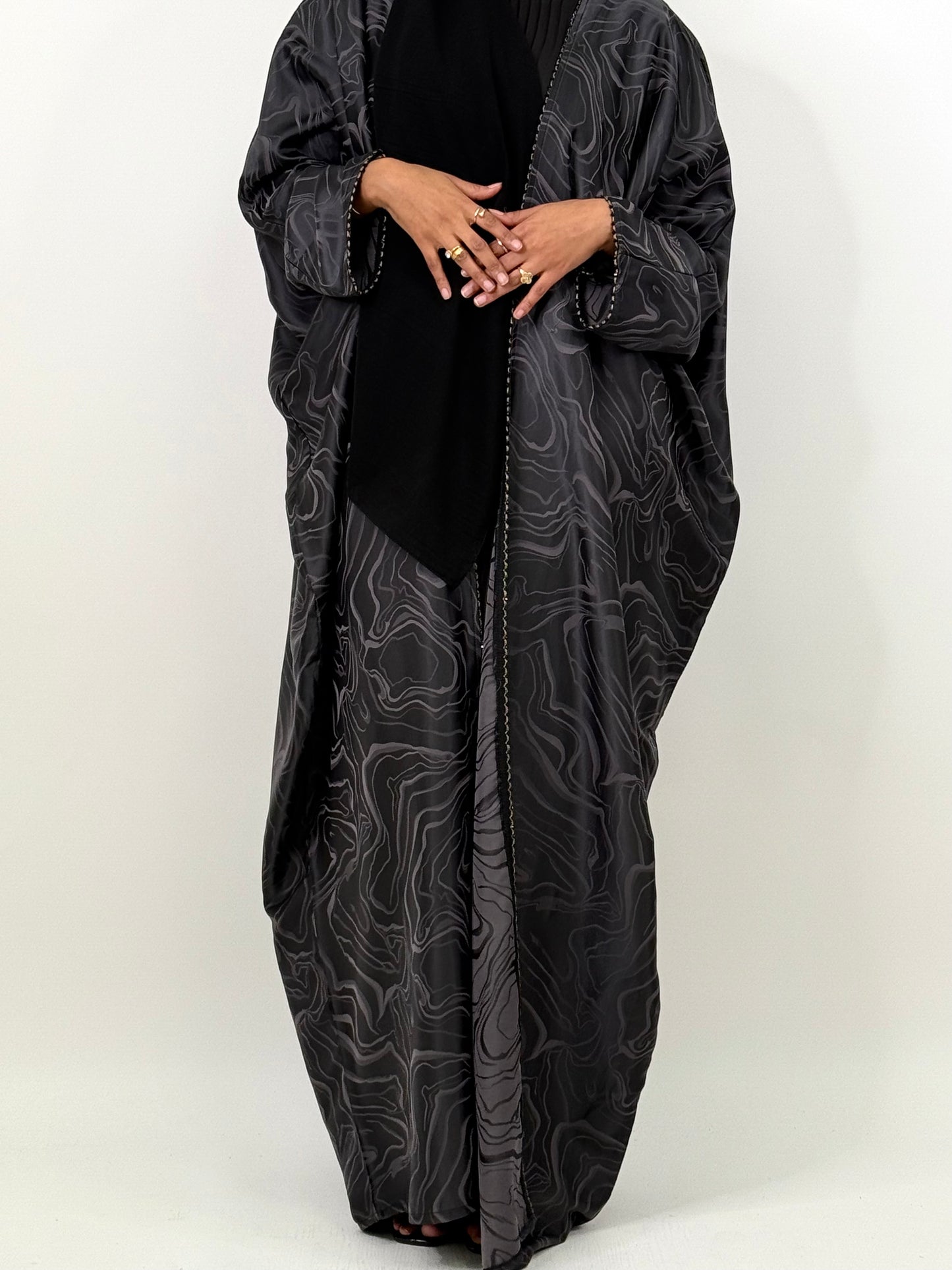 Marble Print abaya set