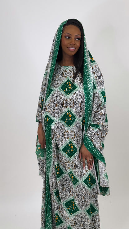 Chic Dark Green Baati Set