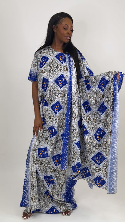 Chic Blue Baati Set