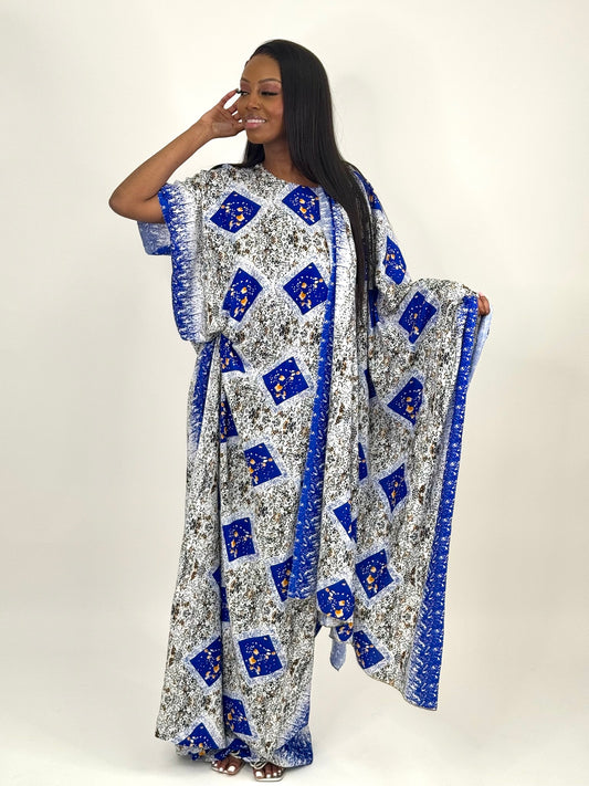 Chic Blue Baati Set