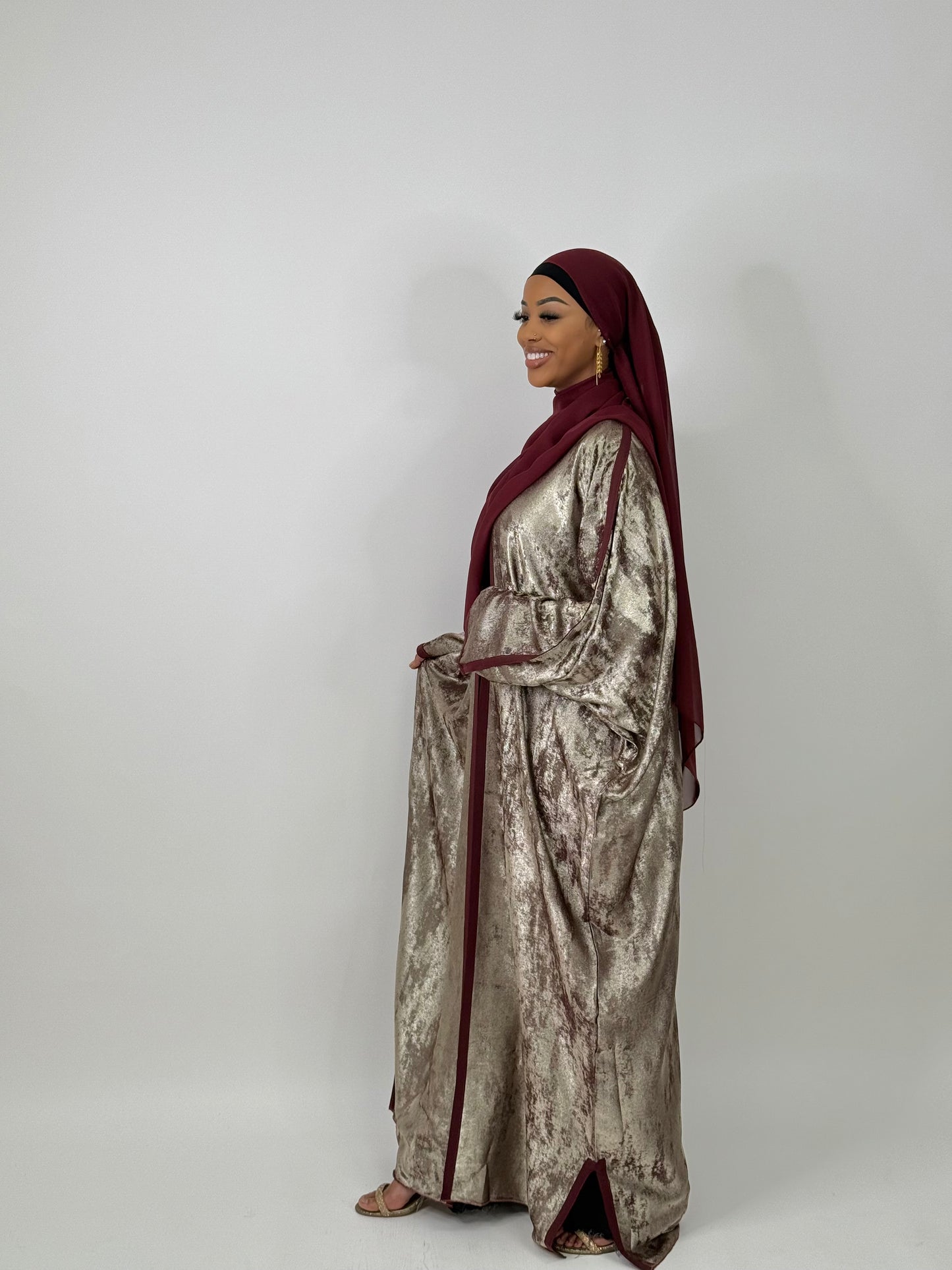 Classic Maroon Abaya